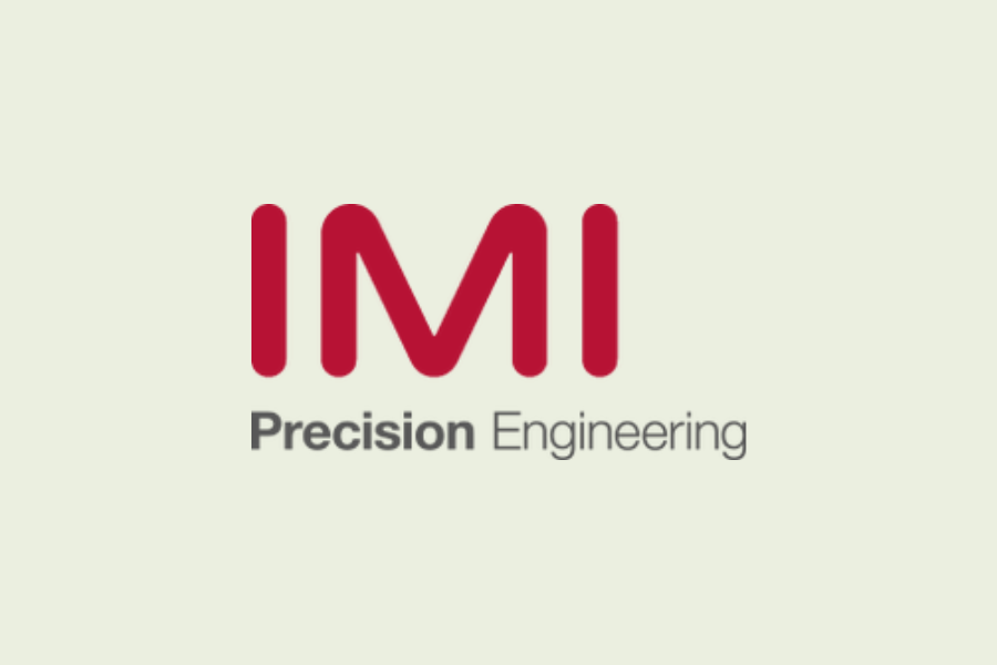 IMI Precision Engineering logo in red and gray on a light background