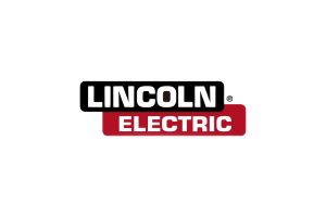 Lincoln Electric logo: Black rectangle with white