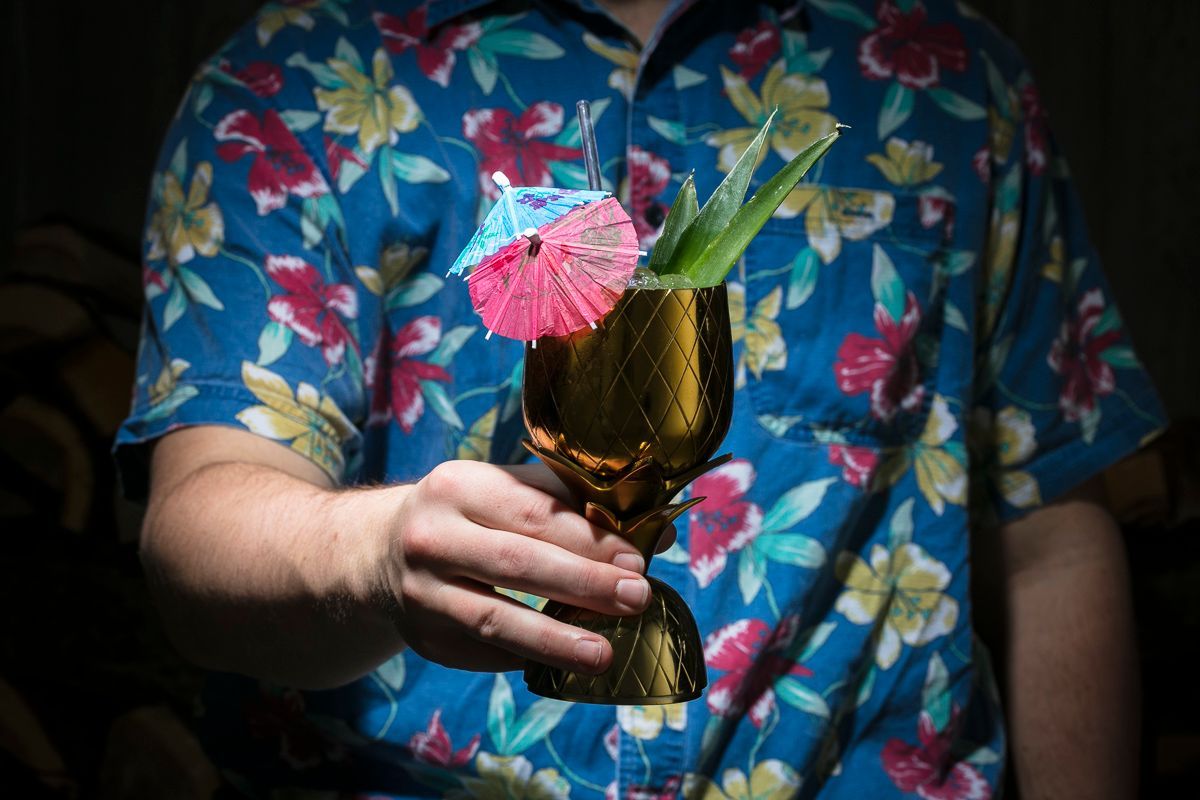 Twin Peaks themed cocktail shoot for Stonecutter Spirits. Beverage photography by JAM Creative, photographers in Burlington Vermont. 