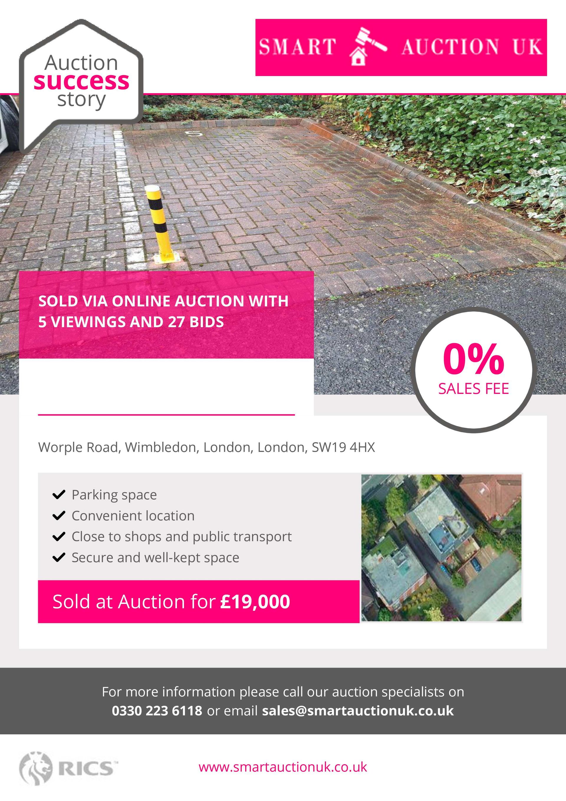 Smart Auction UK Sold for £19,000