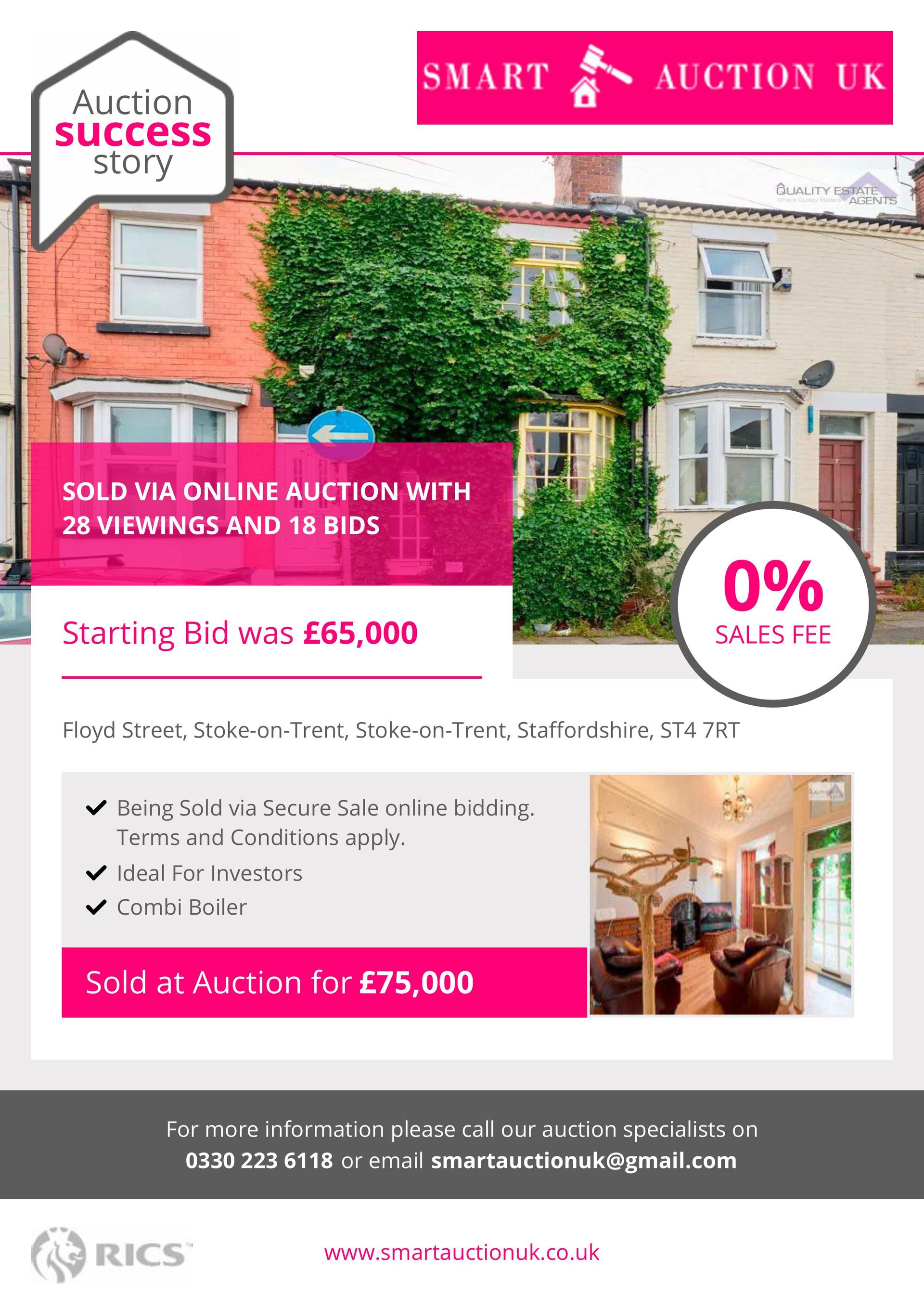 Smart Auction UK Sold for £160,000