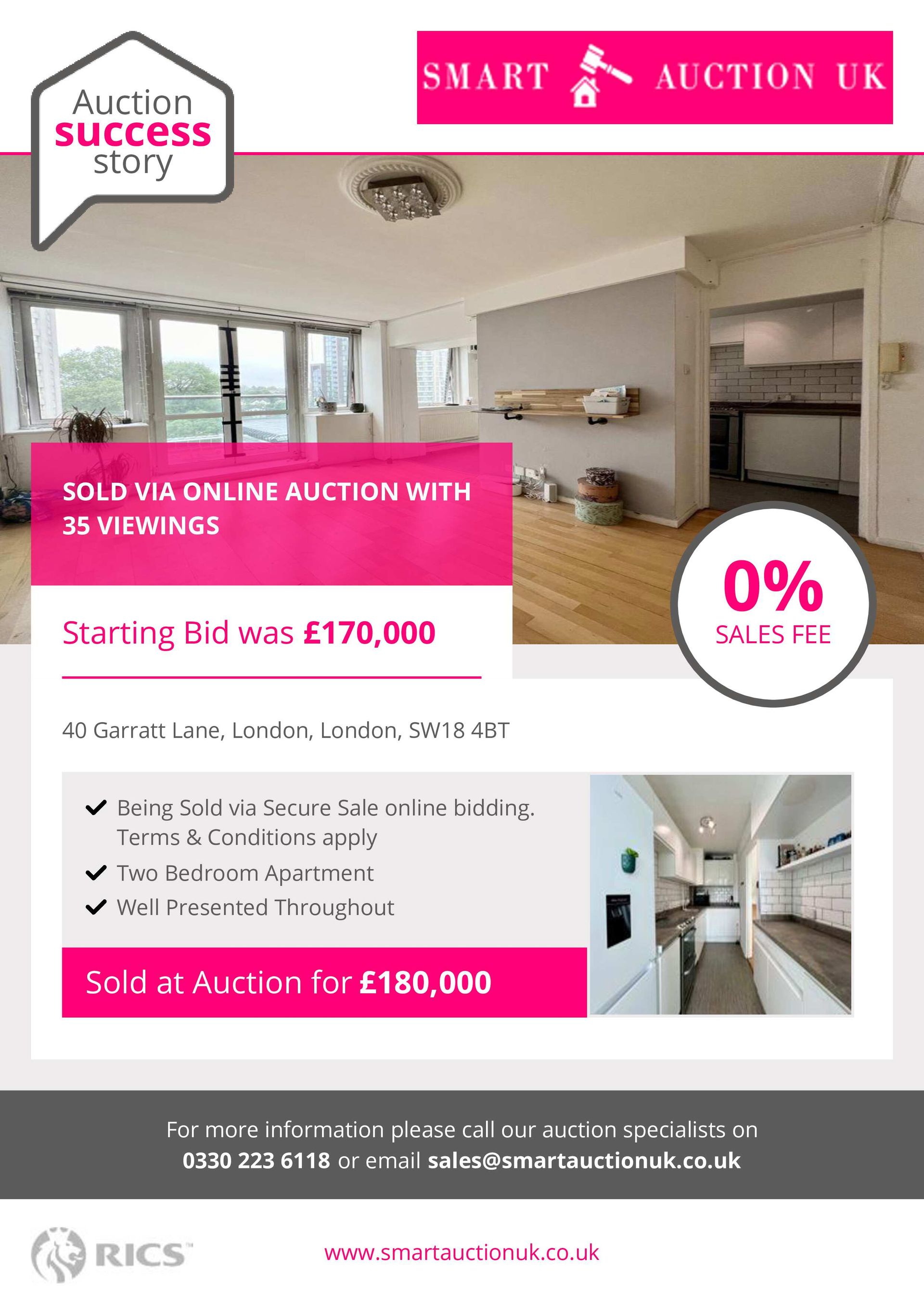Smart Auction UK Sold for £180,000