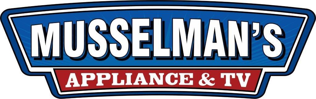Musselman's Appliance & TV, Inc. A blue and white logo for musselman 's appliance and tv