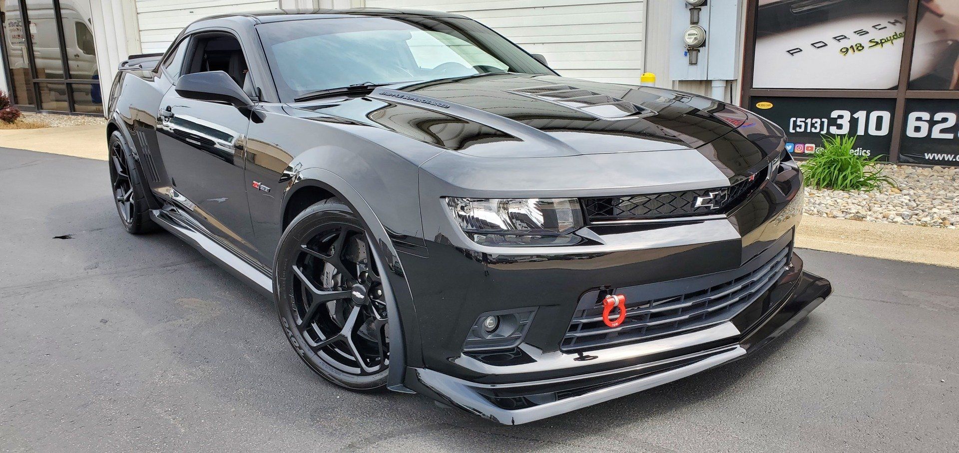 Camaro Ceramic Coated In Front Of CarZmedics