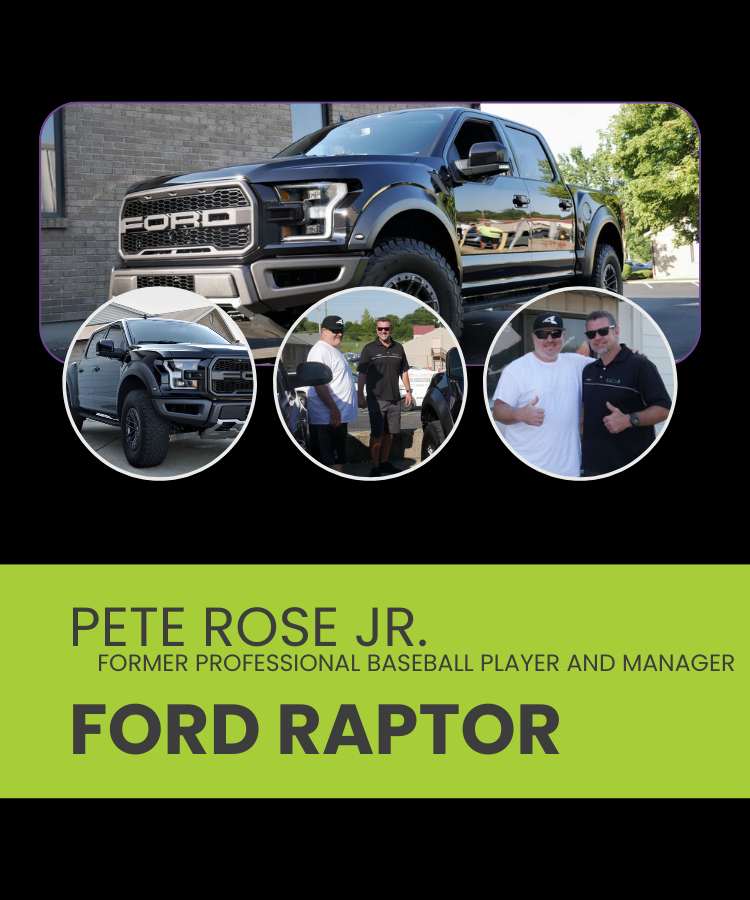 Pete Rose Jr., Former Professional Baseball Player and Manager, Ford Raptor - A customer at CarZmedics