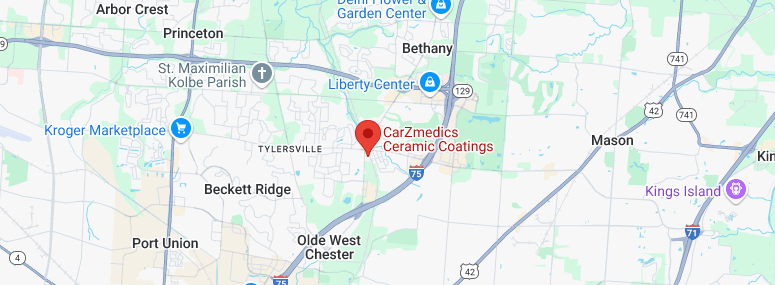 Ceramic coating installers located right off I-75 at the intersection of Tylersville Road and Cincinnati-Dayton Road.