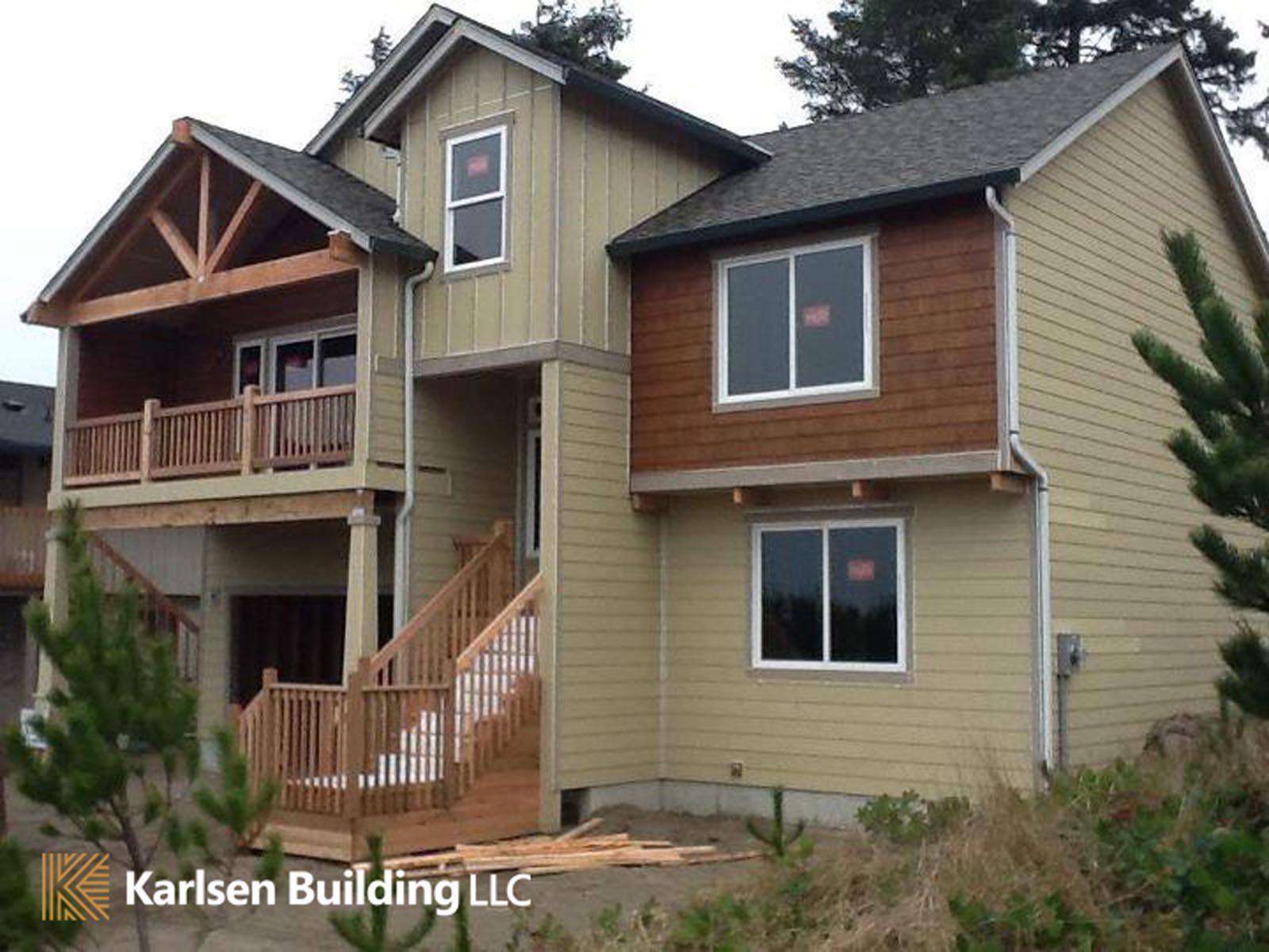 A house that is being built by karlsen building llc