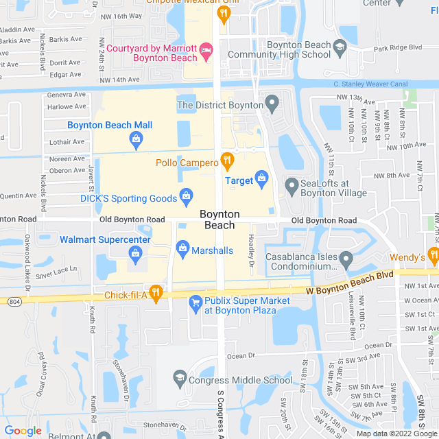 Map of business location