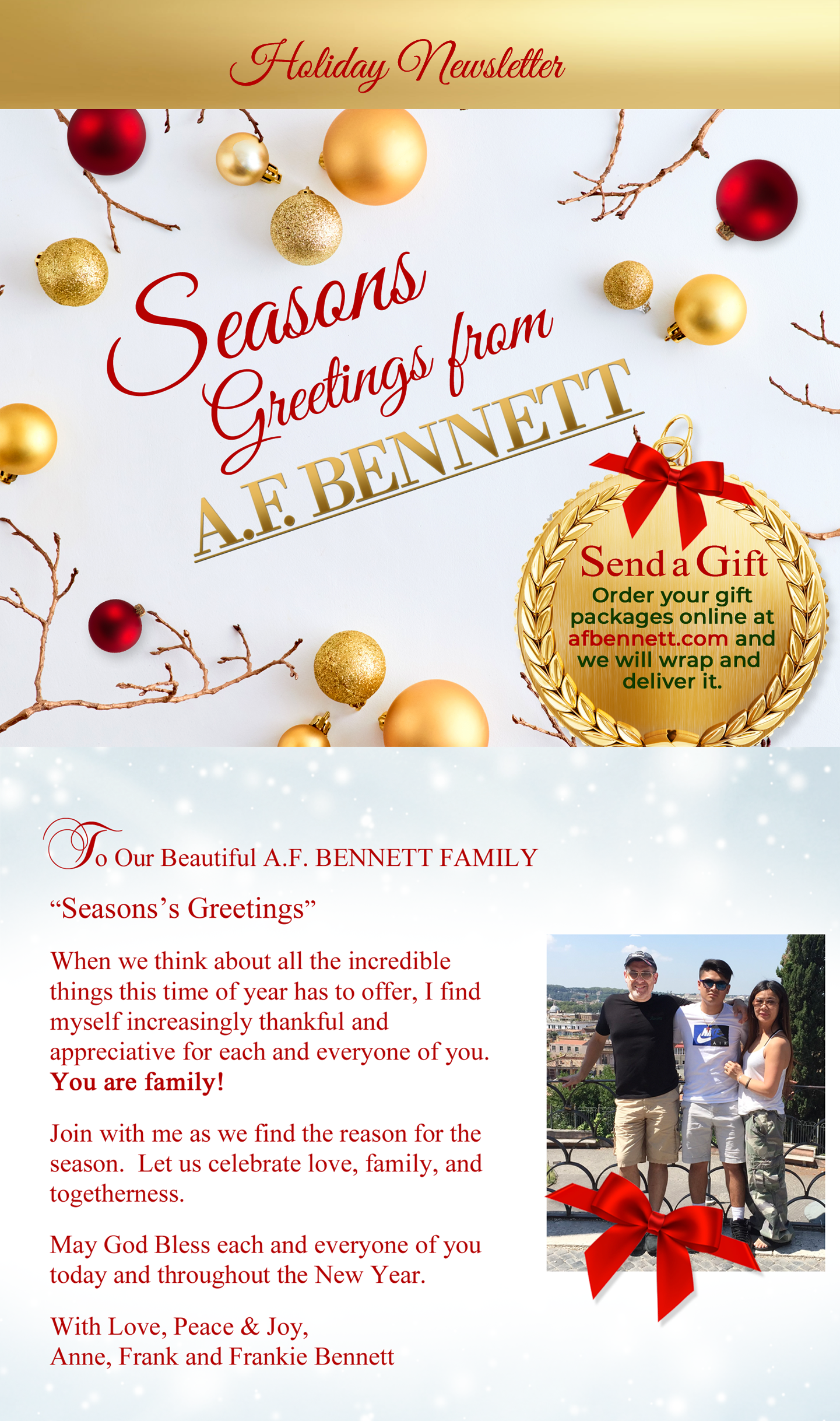A.F. Bennett Loyalty Privileges