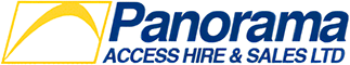 Panorama Access Hire & Sales Ltd logo in blue and yellow