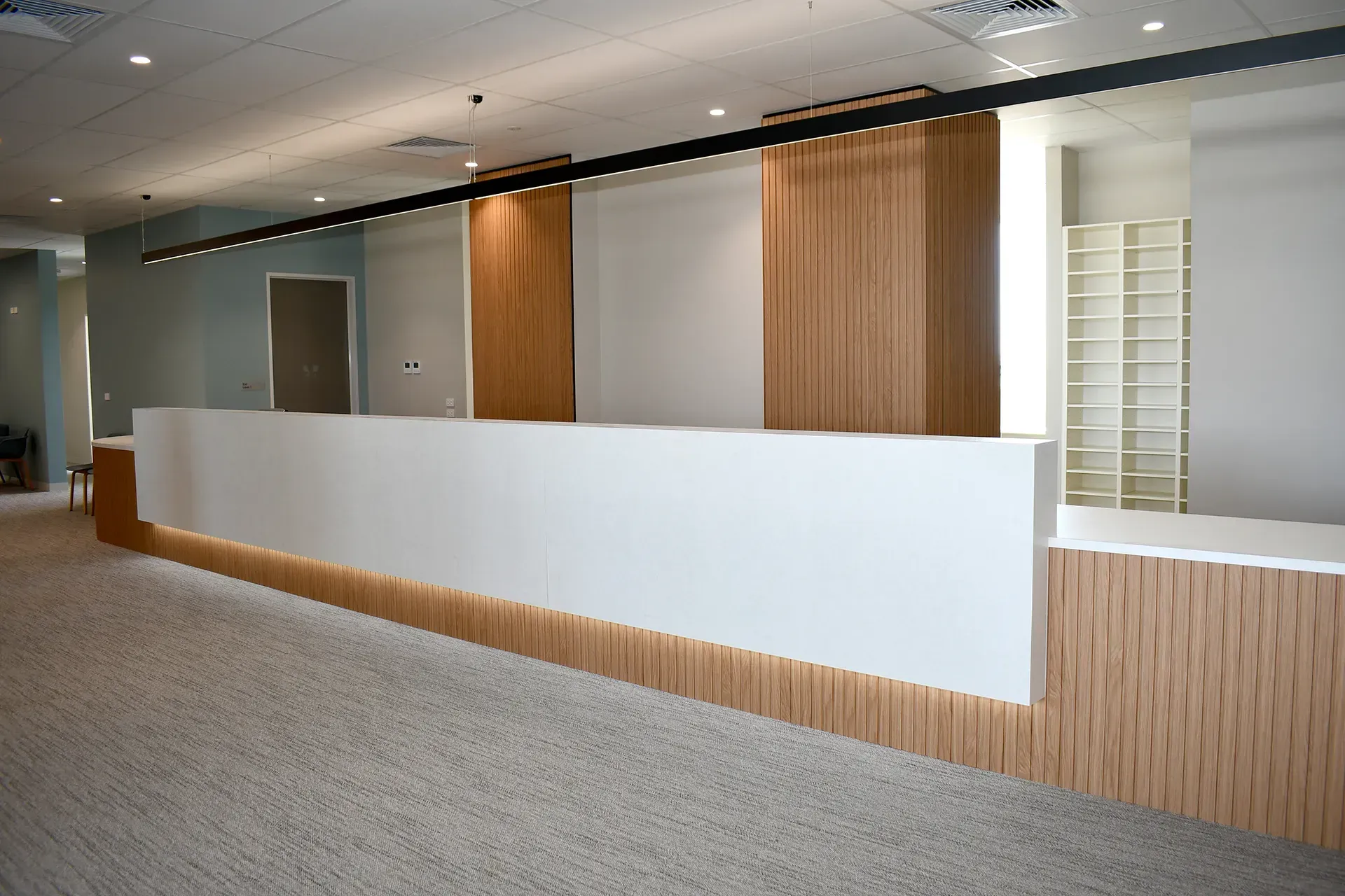 Custom reception desk by Creative Cabinetry, Ballarat