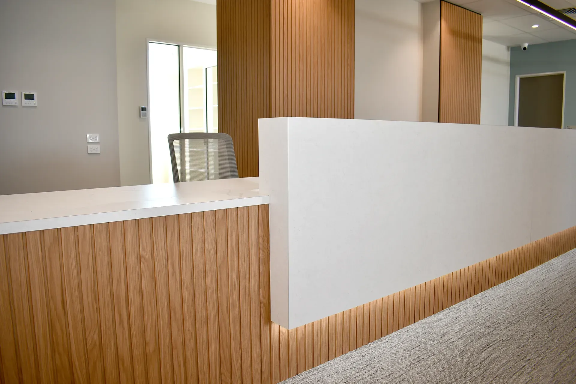 Custom reception desk by Creative Cabinetry, Ballarat
