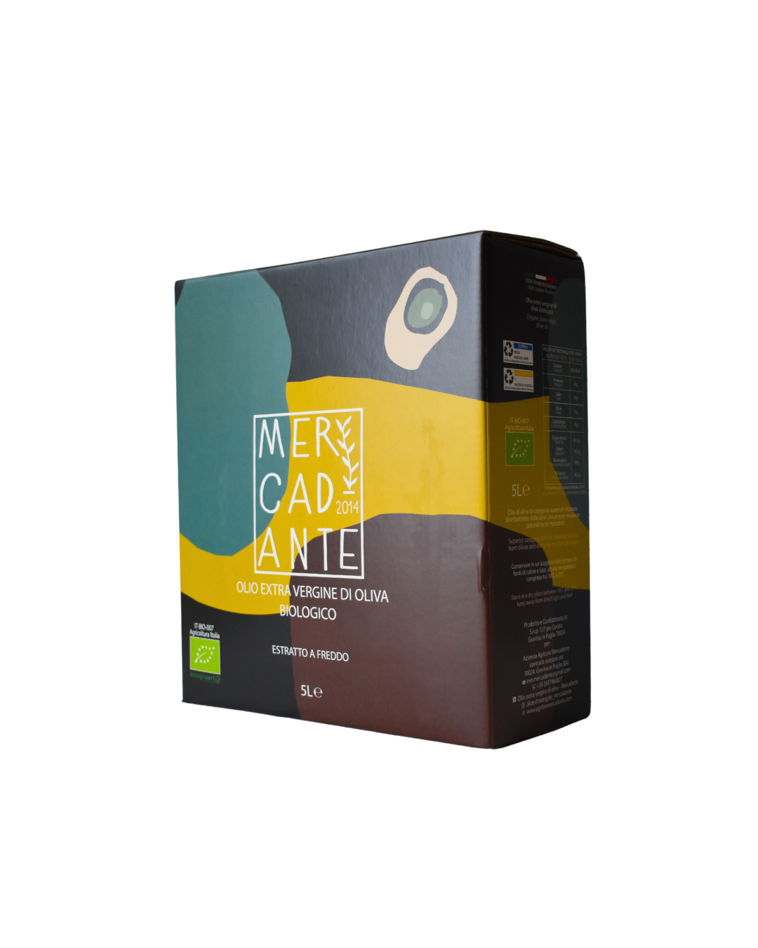 Bag-in-Box Olio EVO Mercadante 5 LT