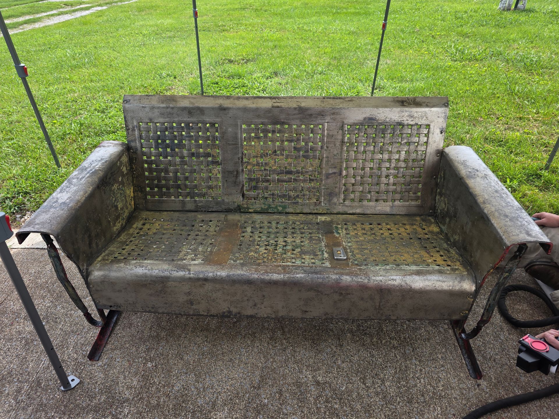 after - laser removal of paint