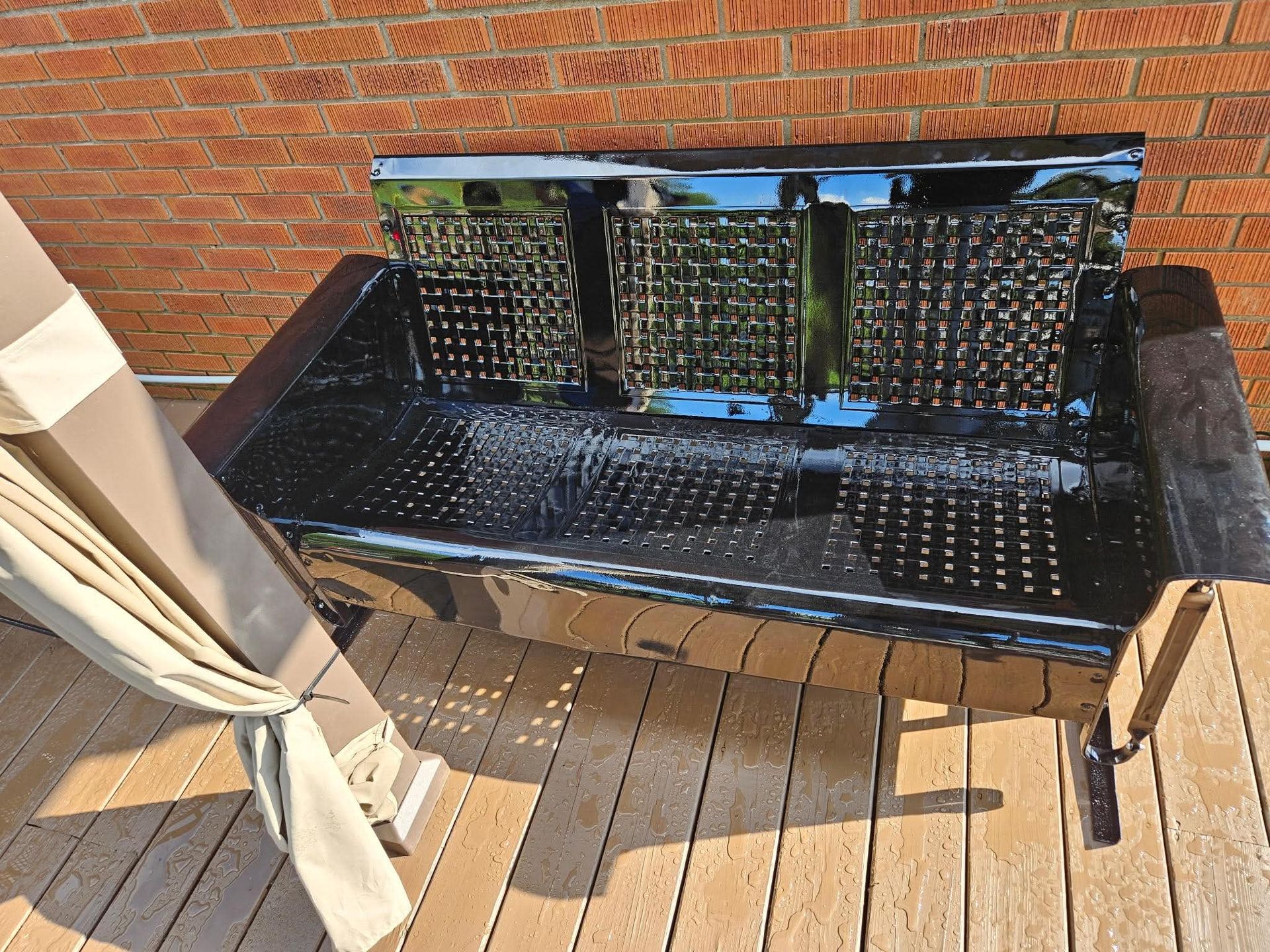 before - laser removal of paint