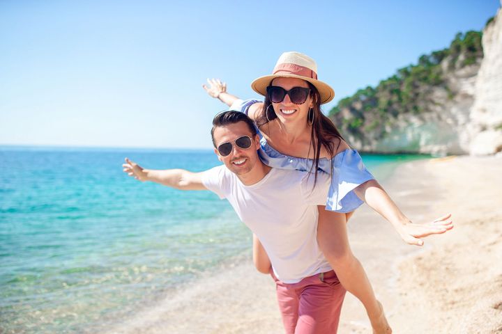 Happy Couple on a Vacation