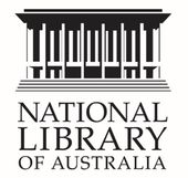 National Library of Australia logo with black stylized building above text on white background