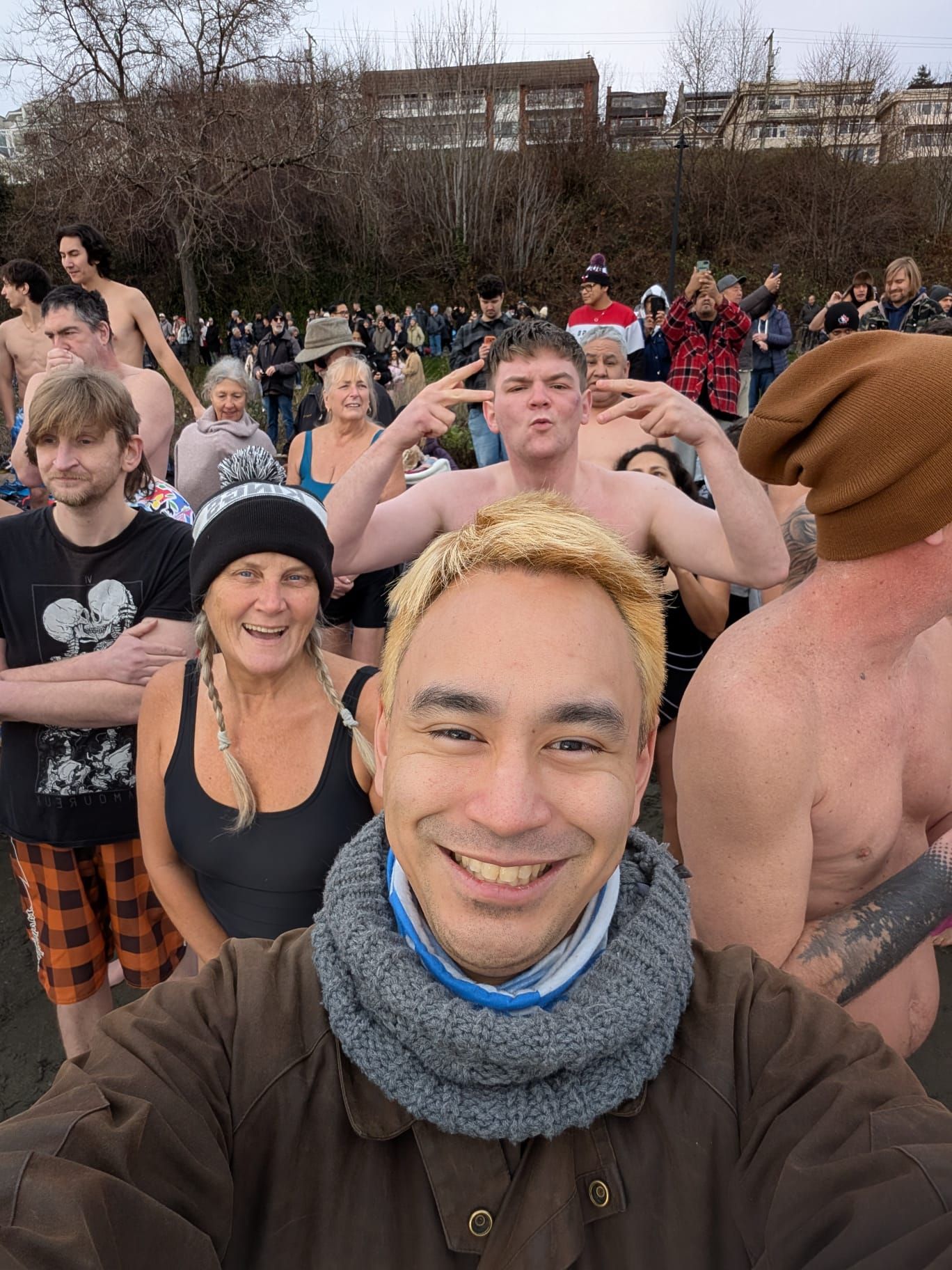 Photo of group at polar swim