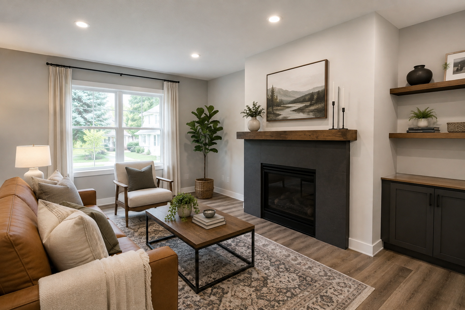 A nice modern livingroom