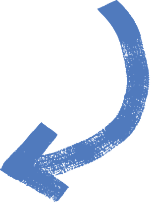 A blue arrow pointing to the right on a white background