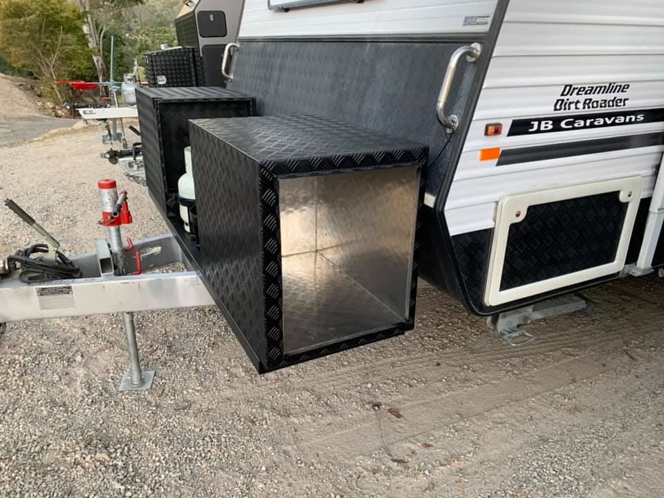 Front Trailer Metal Box for Storing Equipment - Professional Mobile Fabrication in Cairns