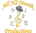 All N2 Muzik Productions logo with gold text, black fedora, treble clef, and musical notes on white background