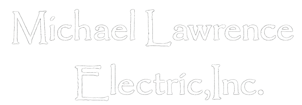 White text logo reading “Michael Lawrence Electrical Inc.” on a light background