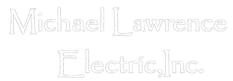 White text logo reading “Michael Lawrence Electrical Inc.” on a light background