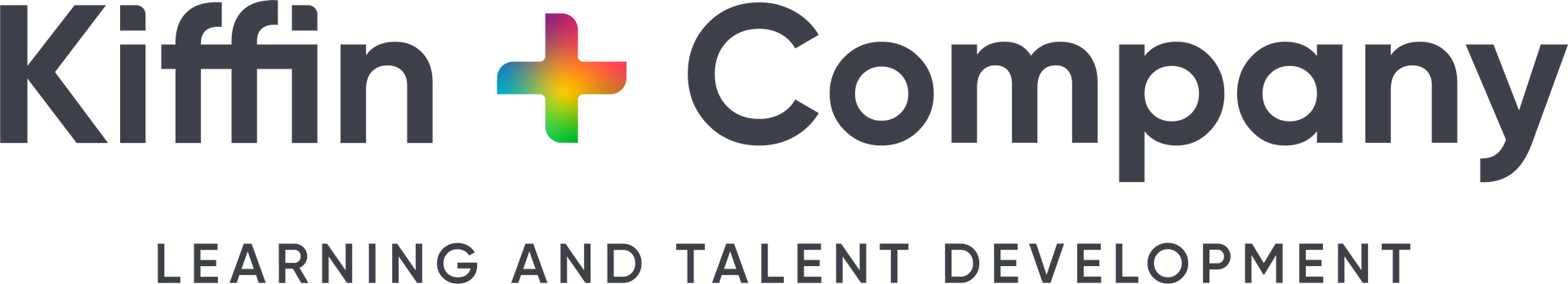 A logo for a company called kiffin + company learning and talent development