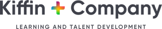 A logo for a company called kiffin + company learning and talent development