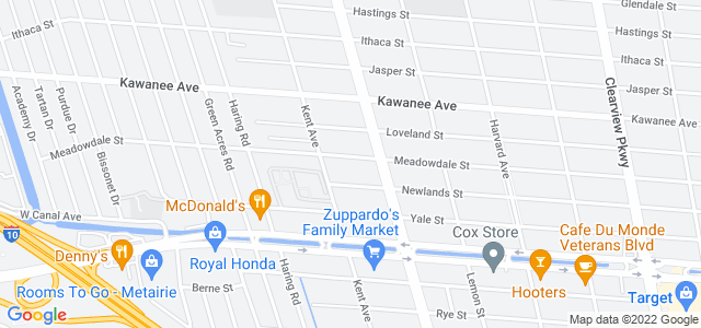 Map of business location