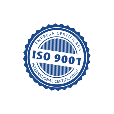 Selo empresa certificada com ISO 9001