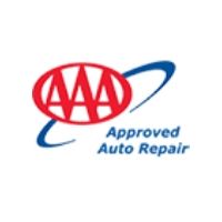 AAA Approved Auto Repair logo: a red AAA emblem with a blue swoosh and the text 