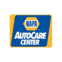 Blue and yellow NAPA AutoCare Center logo featuring the word 