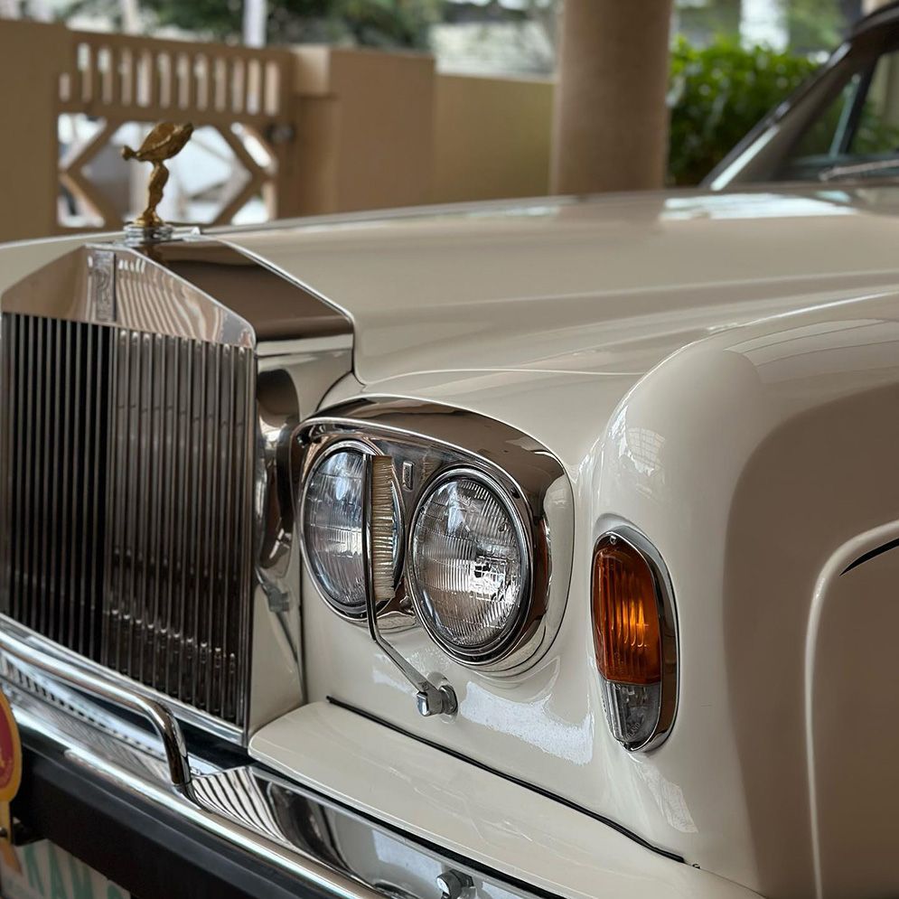 A White Rolls Royce With A Bird On The Hood — Remedy Mobile Car Detailing in Broad Beach, QLD