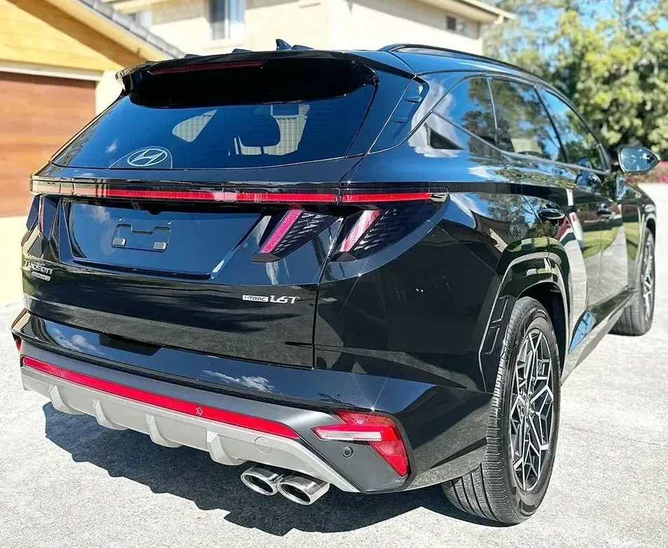 Black Hyundai Tucson Suv from The Rear — Remedy Mobile Car Detailing in Broad Beach, QLD