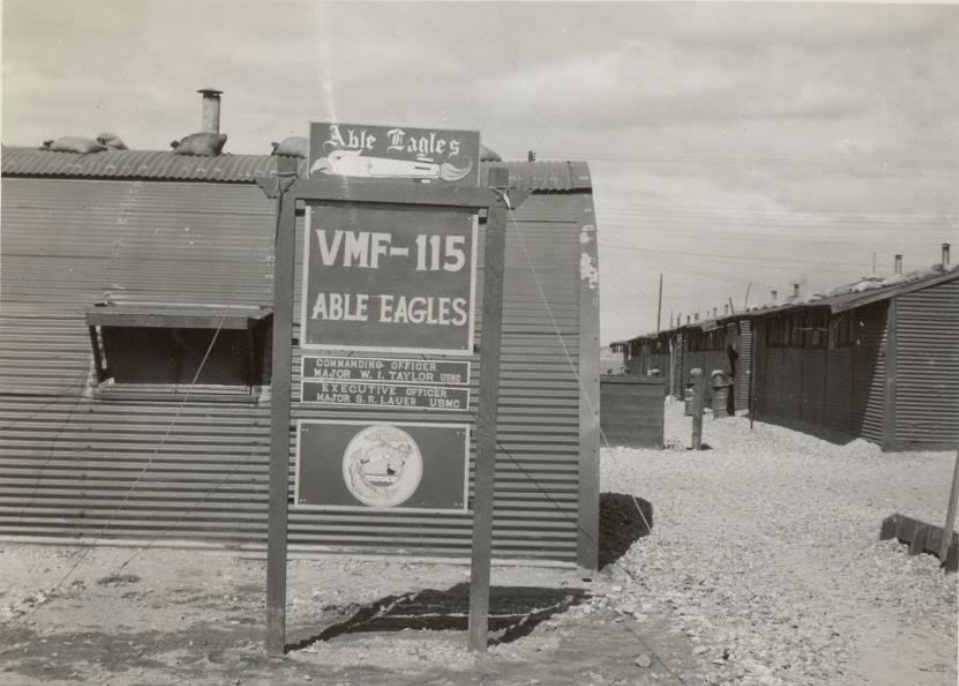 Sign for VMF-115, 