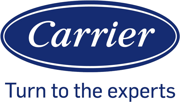 Carrier Carrier logo in blue oval; tagline