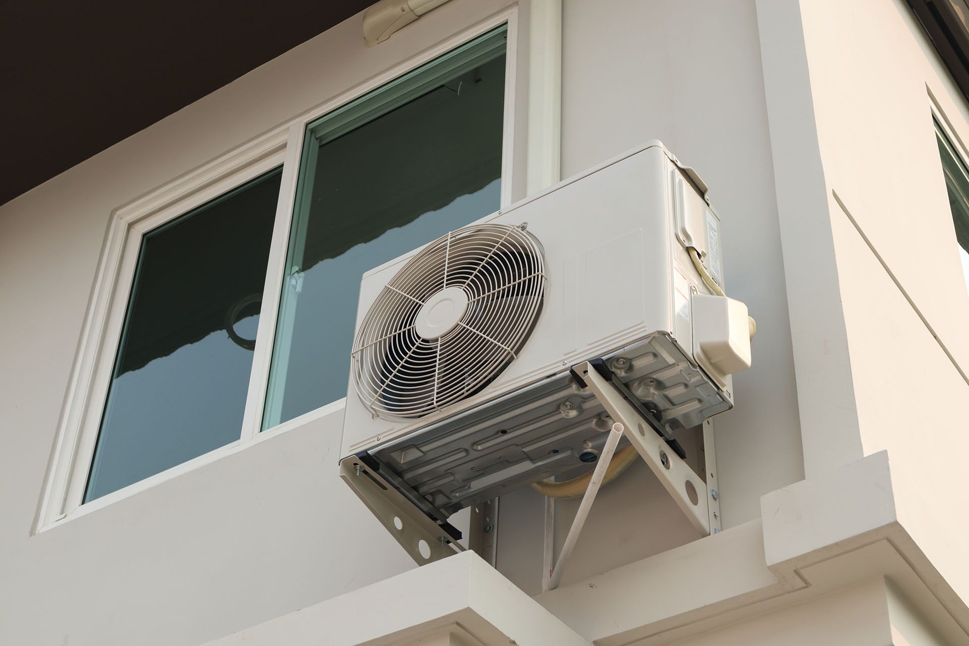 condenser unit of a split system AC