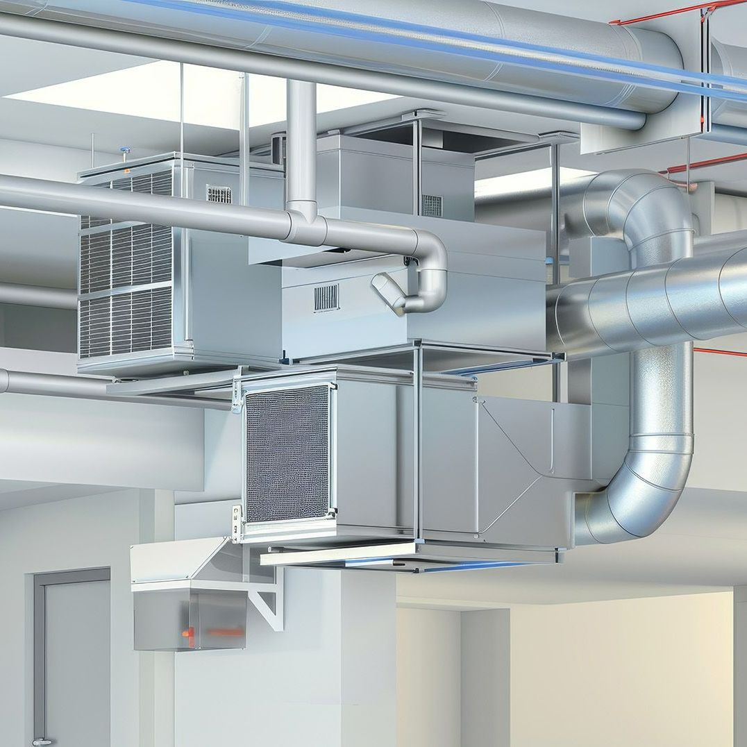 air ducts made with sheet metal