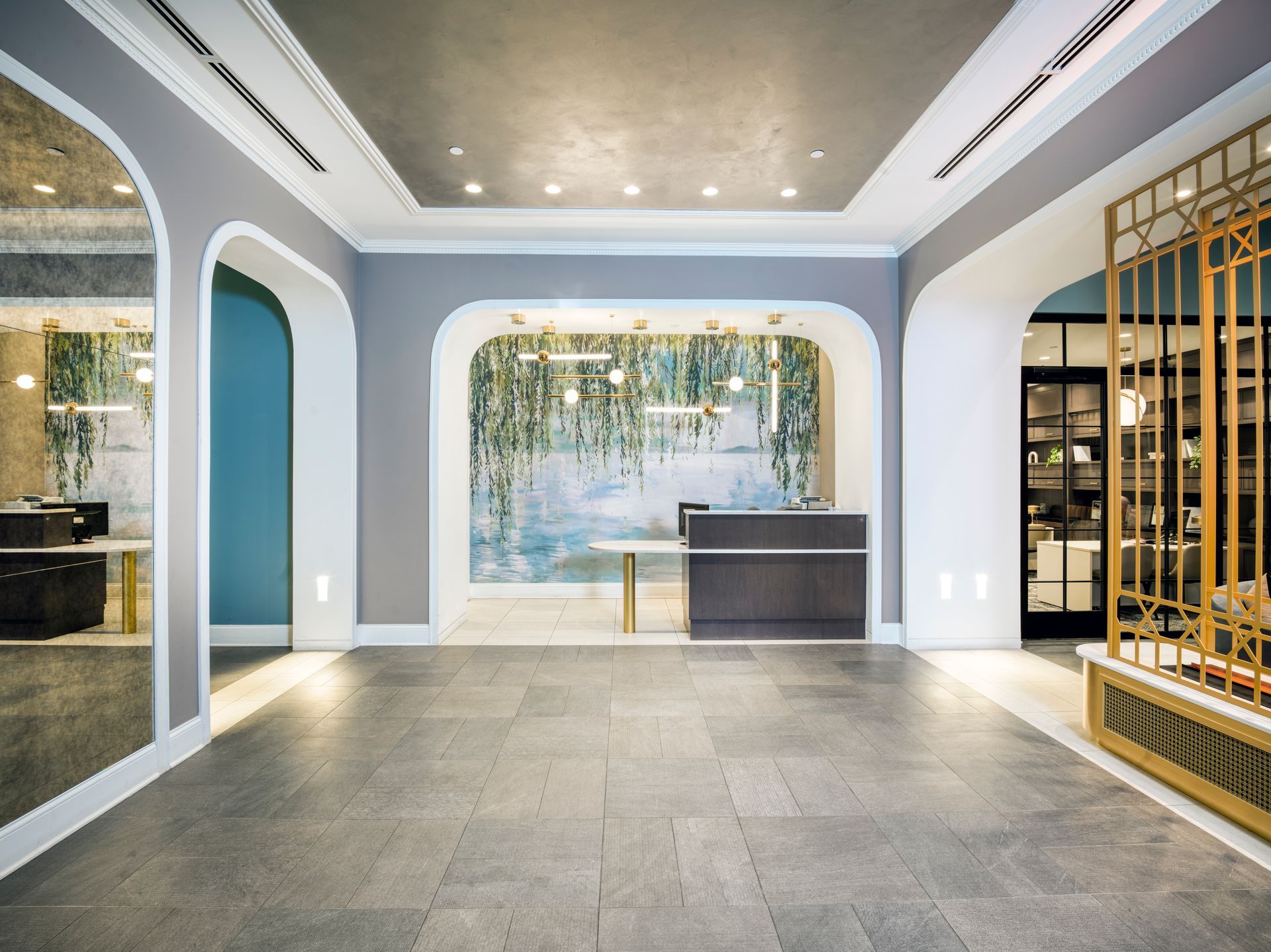 Multi-Family Residential Lobby with desk