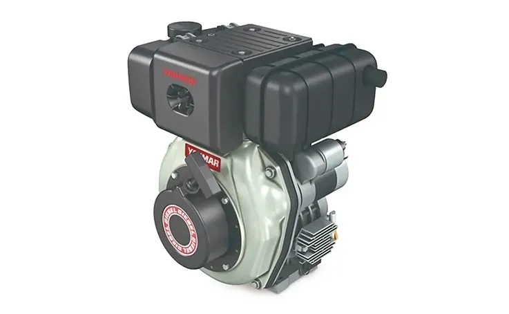 Yanmar diesel engine, gray and black, with red logo — Forecast Machinery in Yarrawonga, NT