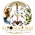 Gold 4SELF Fitness & Health logo with scales of justice and ornate decorative design