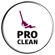 Icon of a mop cleaning a spill; text 