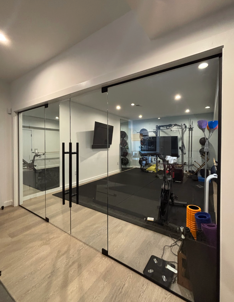 Glass partition wall in Boston office