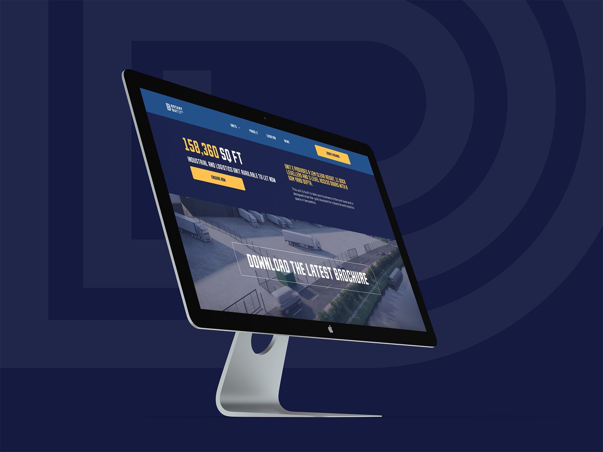 Botany Bay Business Park desktop website design