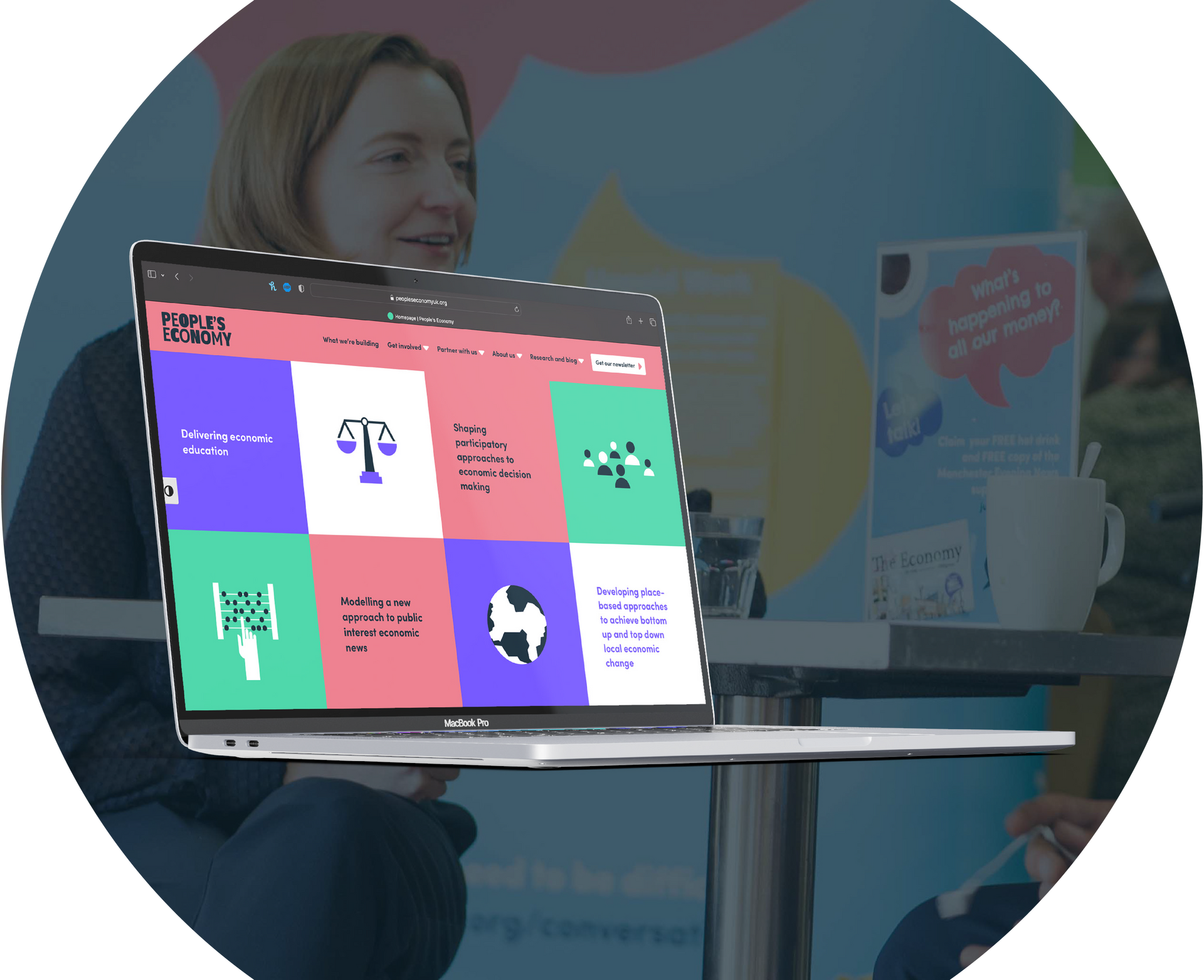 Peoples Economy desktop website design