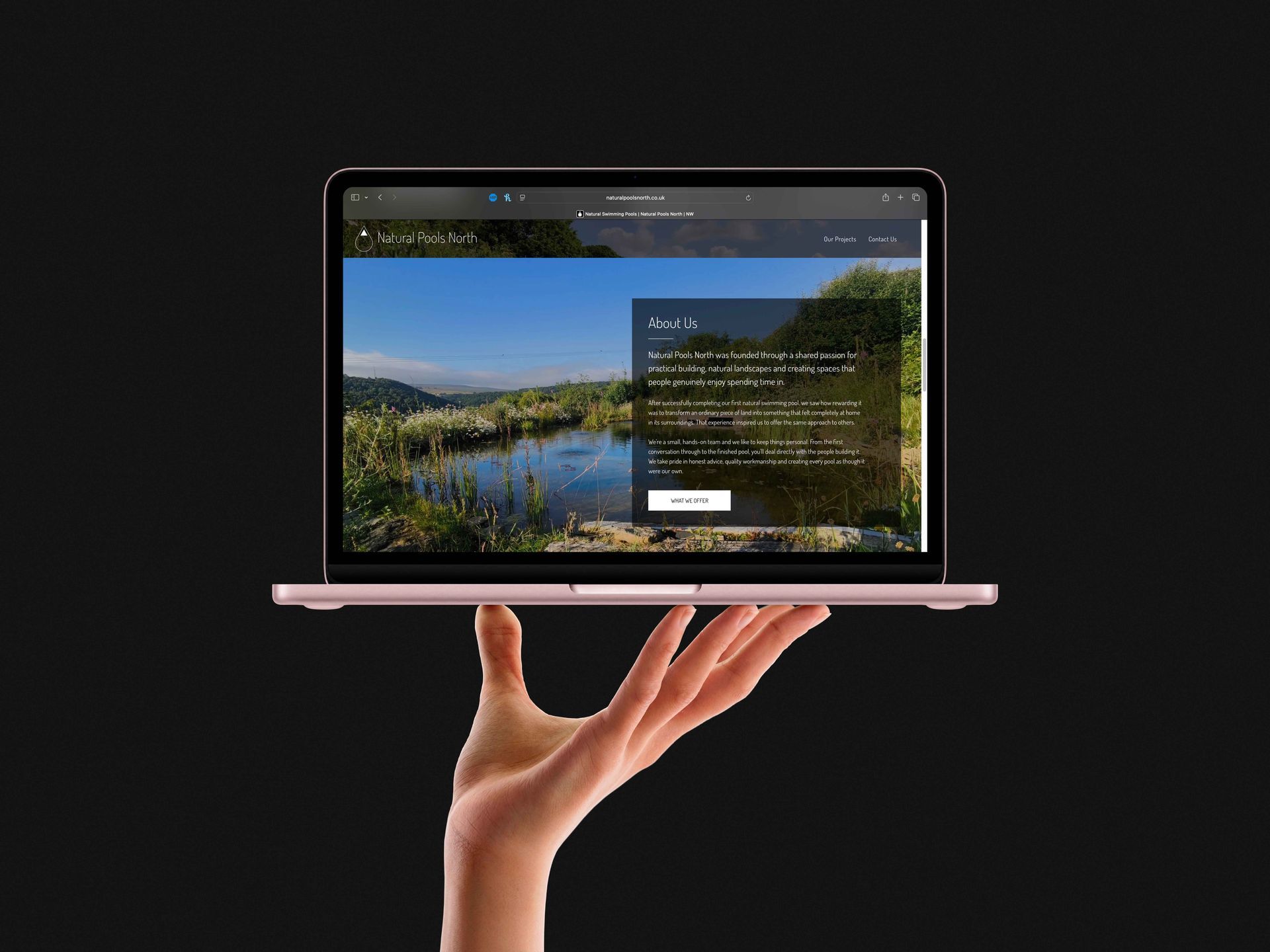 Natural Pools North | website and branding project
