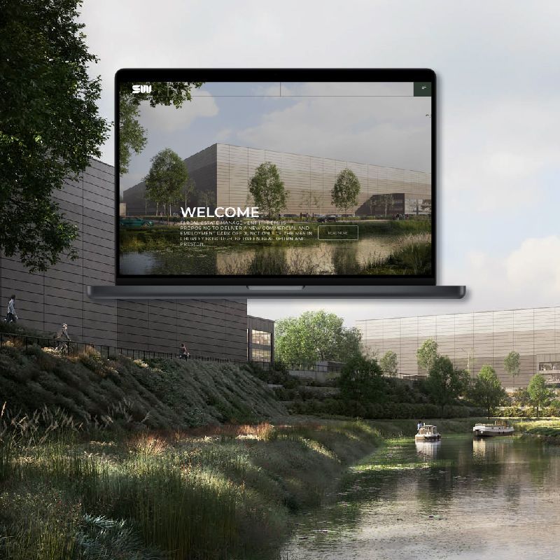 Stanworth Land, desktop website design and brand