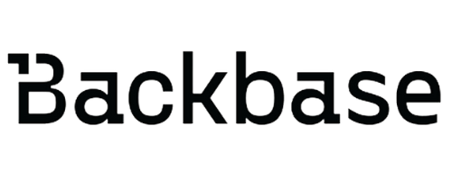 3Cs Audio Visual LLC | black and white logo for backbase on a white background.